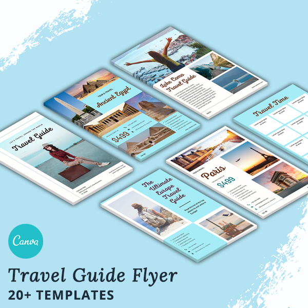 Travel Guide Flyer - Canva Templates