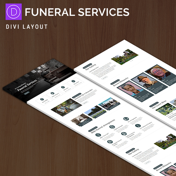Funeral Service - Divi Layout