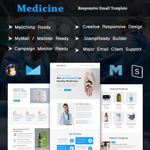 Medicine - Multipurpose Responsive Email Newsletter Template