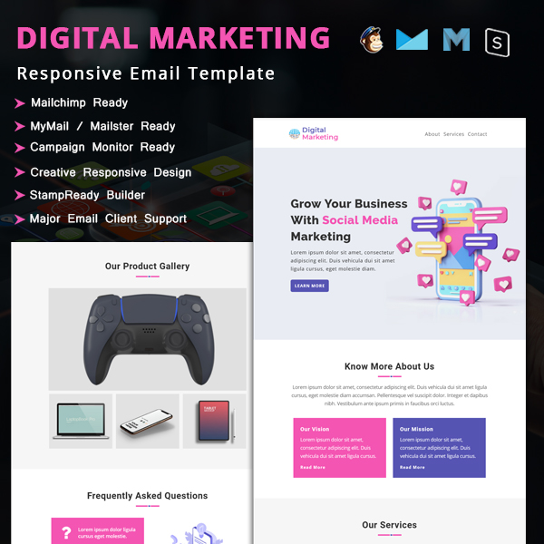 Digital Marketing - Multipurpose Responsive Email Newsletter Template