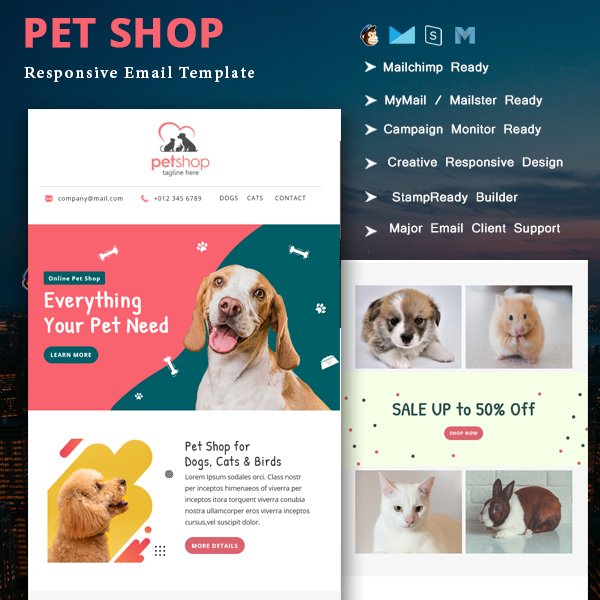 Pet Shop - Multipurpose Responsive Email Newsletter Template