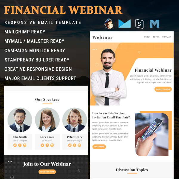 Financial Webinar - Multipurpose Responsive Email Template