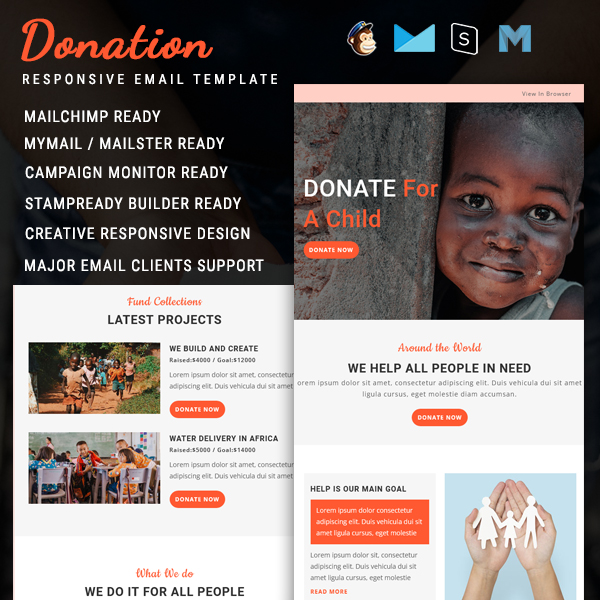 Donation - Multipurpose Responsive Email Template