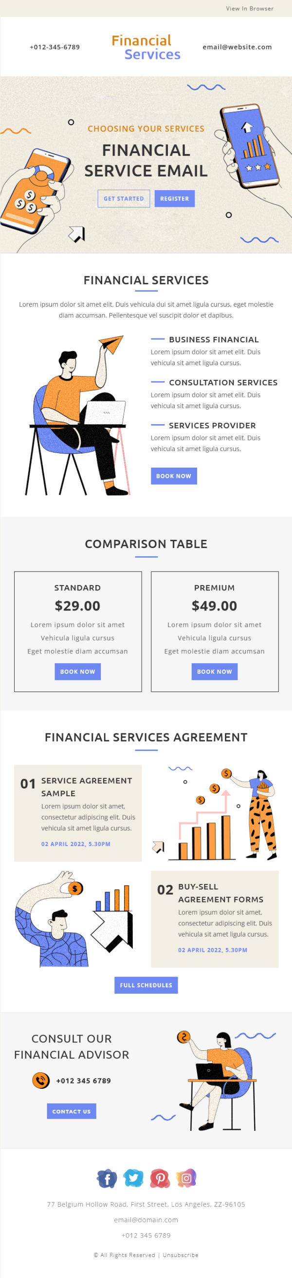 Financial Services - Multipurpose Responsive Email Template