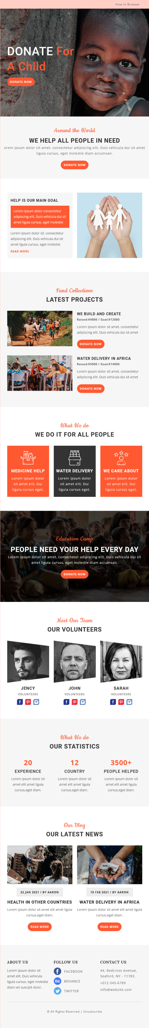 Donation - Multipurpose Responsive Email Template