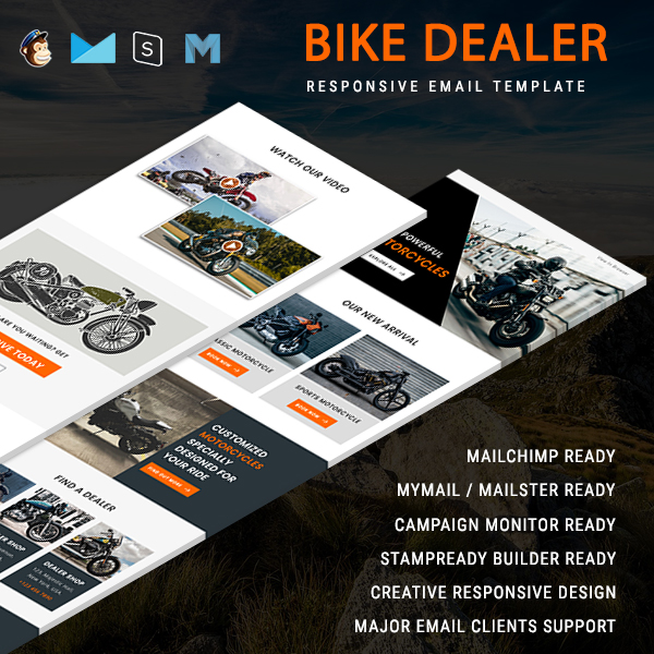 Bike Dealer - Multipurpose Responsive Email Template