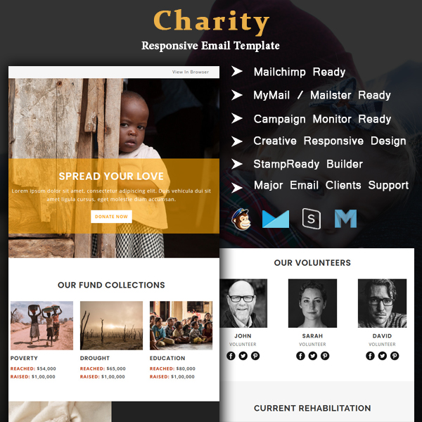 Charity - Multipurpose Responsive Email Template