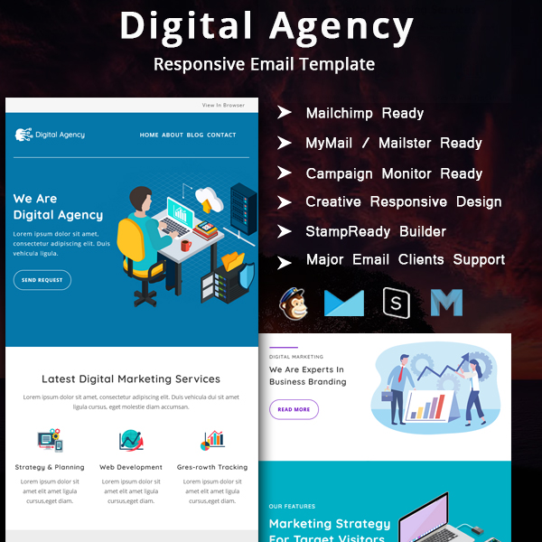 Digital Agency - Multipurpose Responsive Email Template