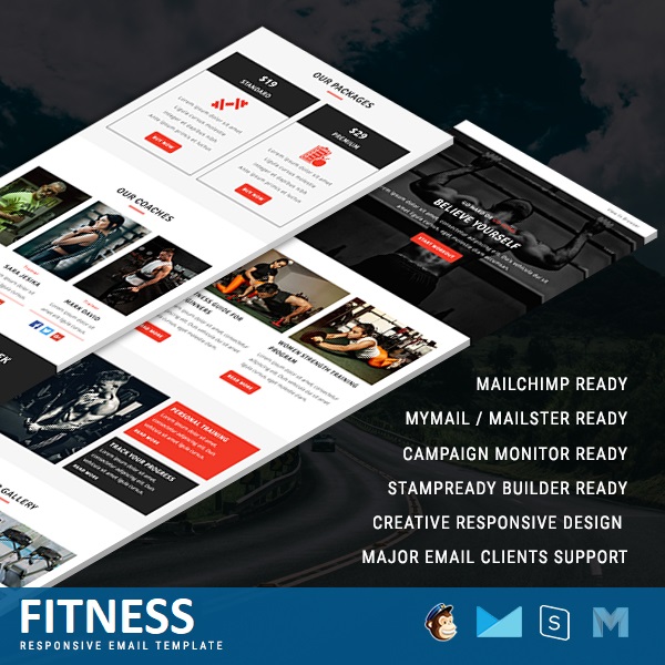 Fitness - Multipurpose Responsive Email Template