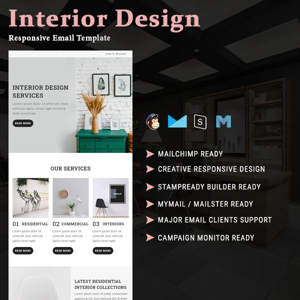 Interior Design - Multipurpose Responsive Email Template