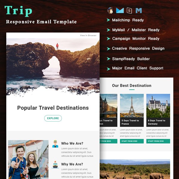 Trip- Multipurpose Responsive Email Template