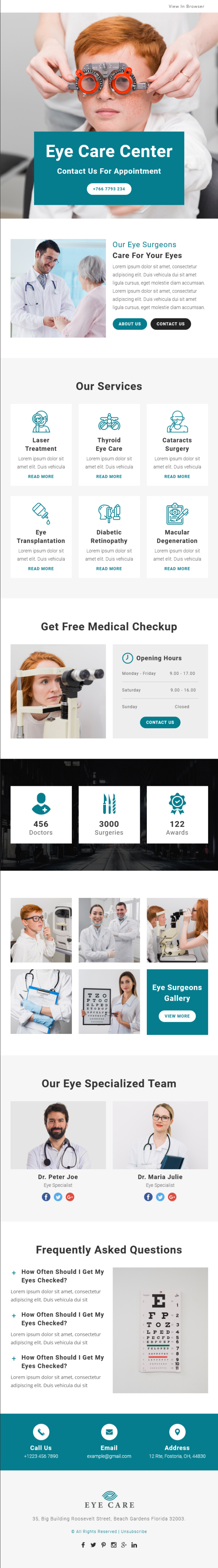 Eye Care - Multipurpose Responsive Email Template