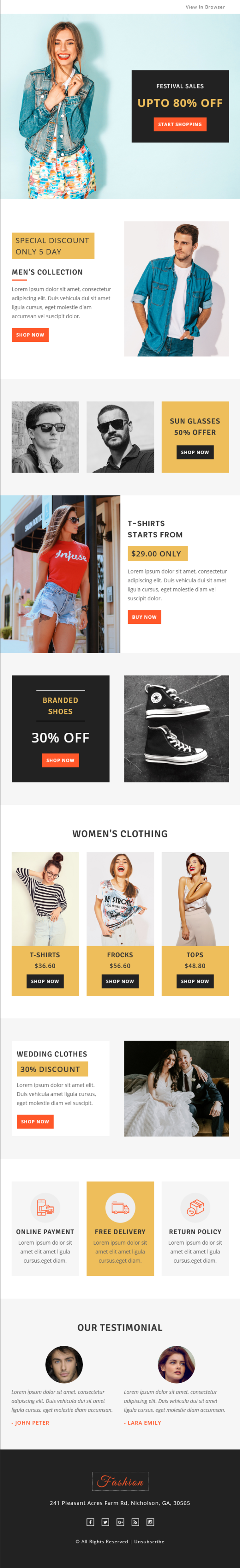 Fashion - Multipurpose Responsive Email Template