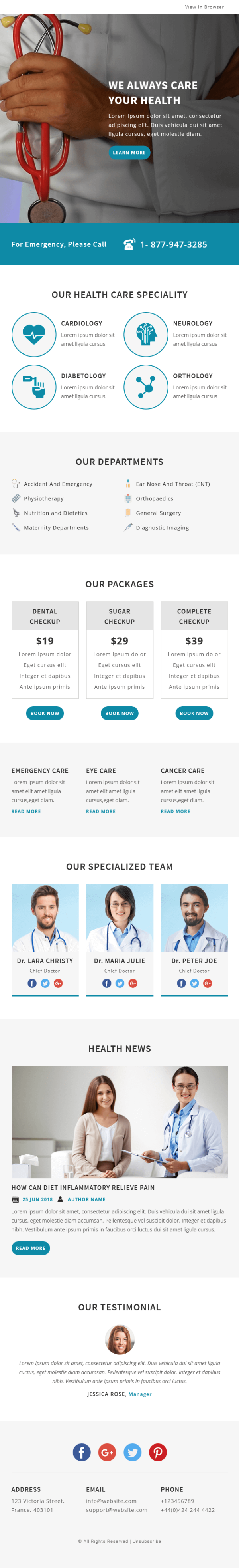 Medical - Multipurpose Responsive Email Template