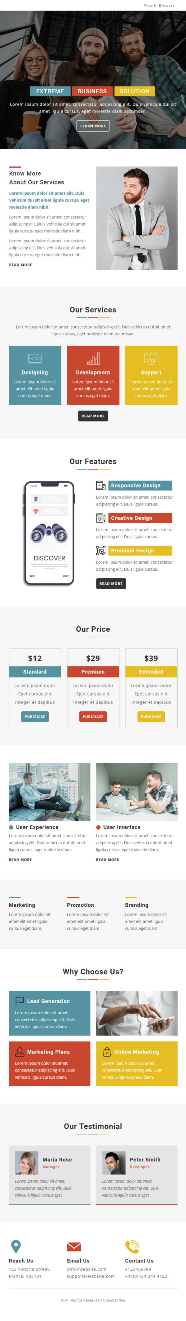 Modern - Multipurpose Responsive Email Template