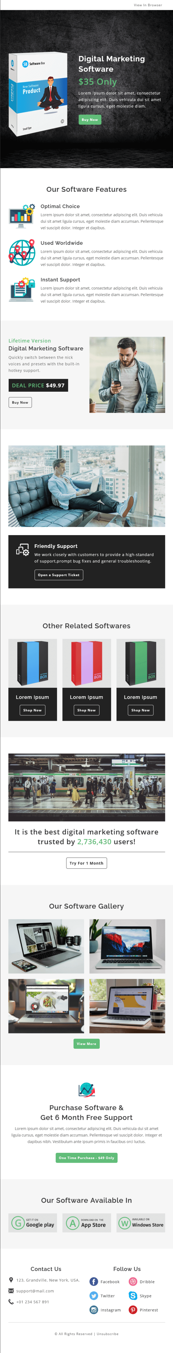 Software - Multipurpose Responsive Email Template