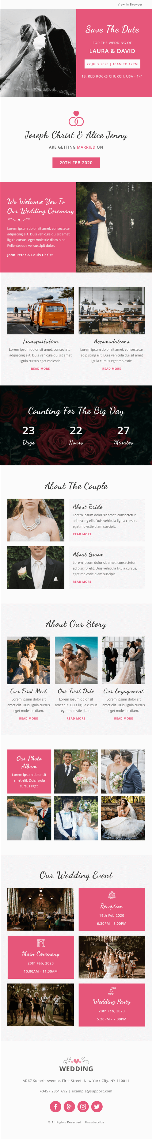 Wedding - Multipurpose Responsive Email Template