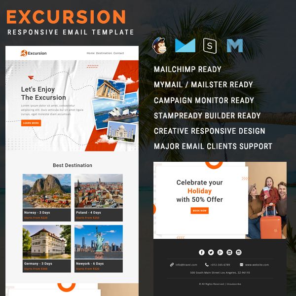 Excursion - Travel Email Newsletter Template