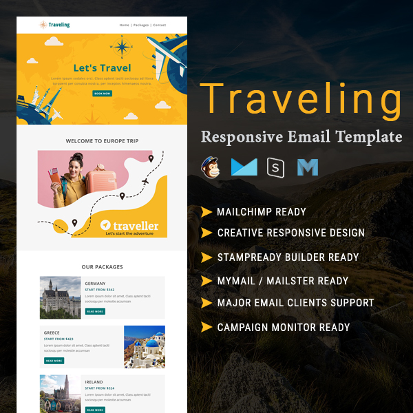 Traveling - Email Newsletter Template