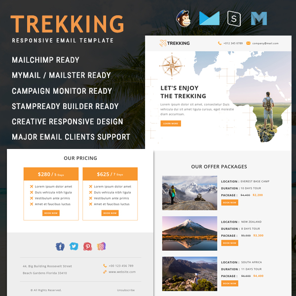 Trekking - Travel Email Newsletter Template