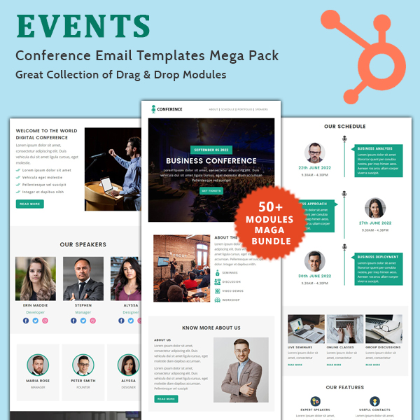Conference - HubSpot Email Newsletter Template Mega Pack