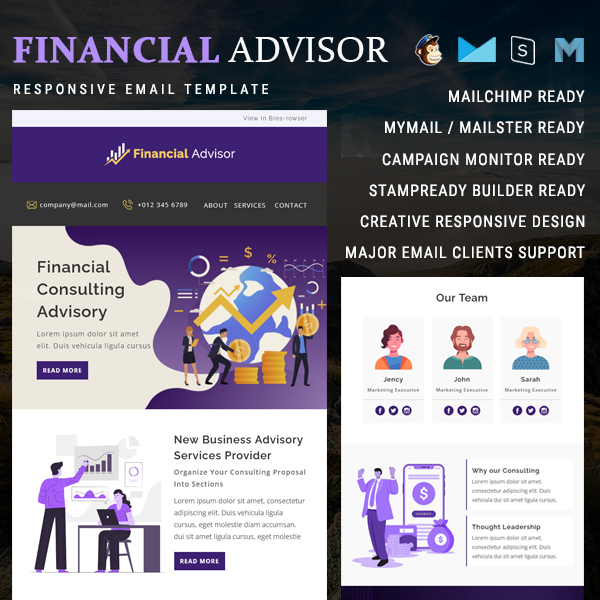 Financial Advisor - Responsive Email Template