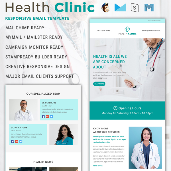 Health Clinic - Responsive Email Template