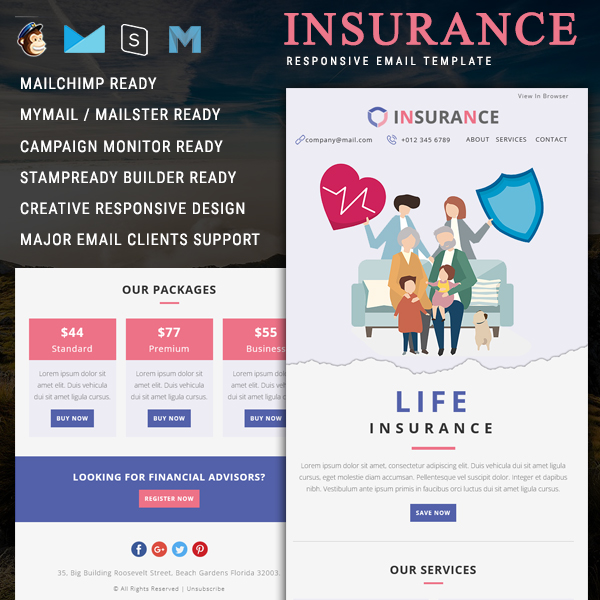 Insurance - Responsive Email Template