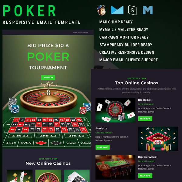 Poker - Responsive Email Template