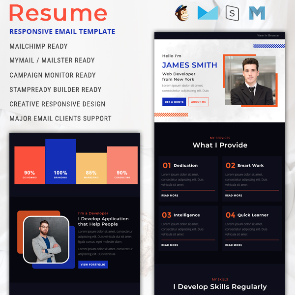Resume - Responsive Email Template