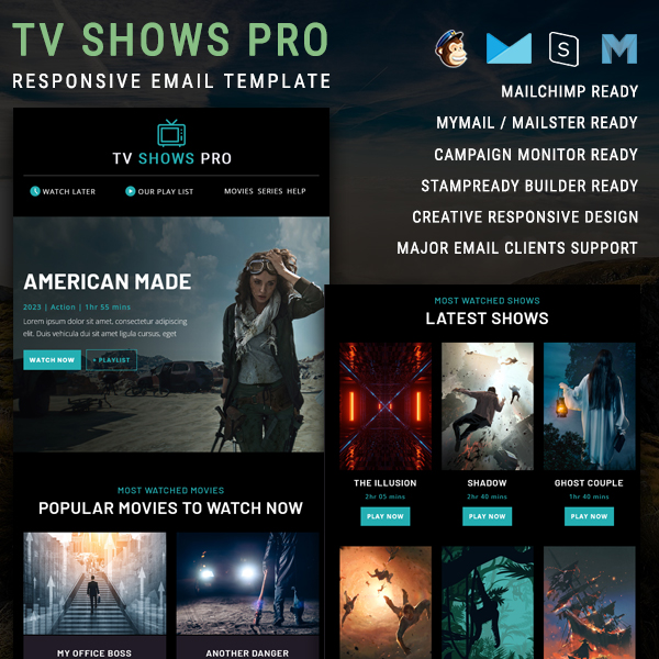 TV Shows - Responsive Email Template