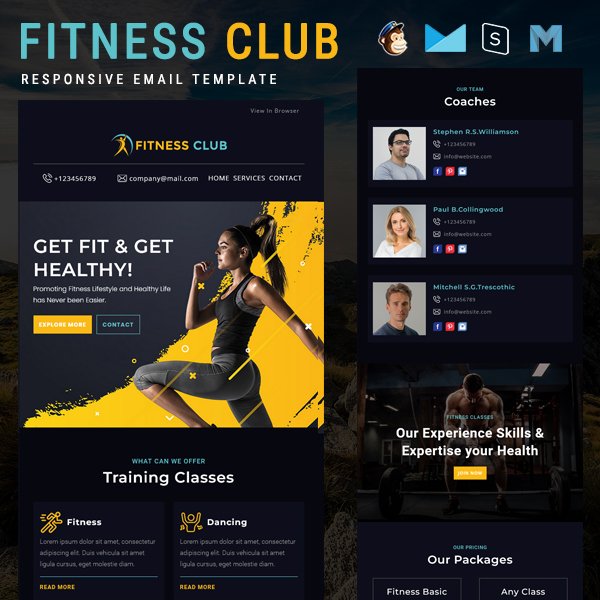 Fitness Club - Responsive Email Template