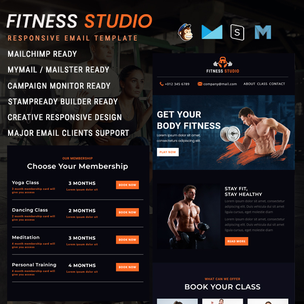 Fitness Studio - Responsive Email Template