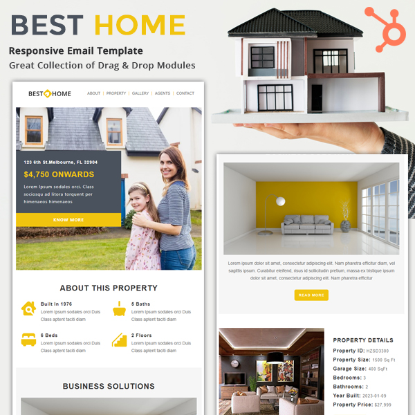 Best Home - HubSpot Real Estate Email Newsletter Template