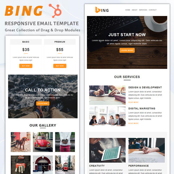 Bing - HubSpot Email Newsletter Template