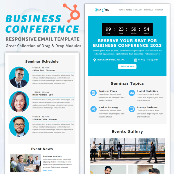 Business Conference - HubSpot Email Newsletter Template