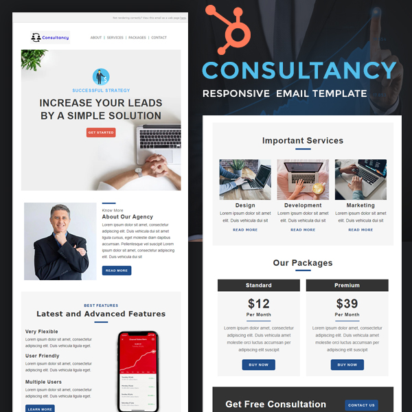 Consultancy - HubSpot Email Newsletter Template