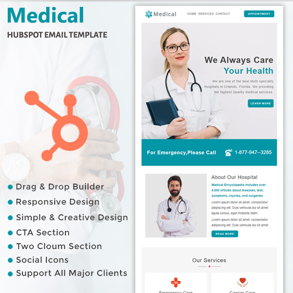 Medical - HubSpot Email Newsletter Template