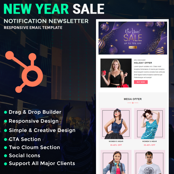 Newyear Sale - HubSpot Email Newsletter Template