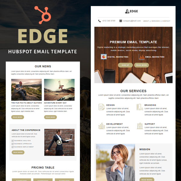 Edge - HubSpot Email Newsletter Template