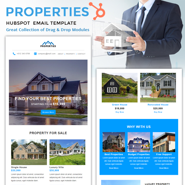 Properties - HubSpot Email Newsletter Template