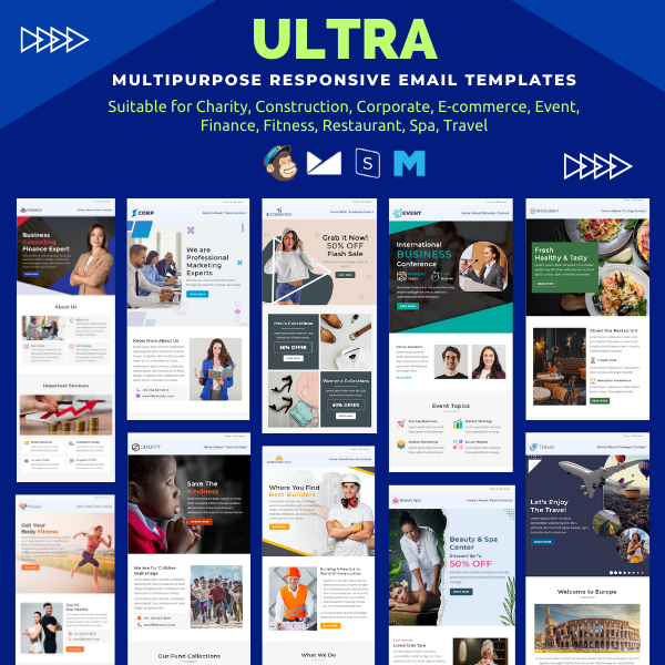 Ultra - Multi Concept Email Newsletters Bundle