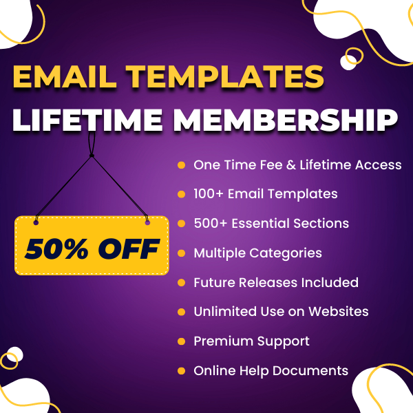 Email Templates Lifetime Membership