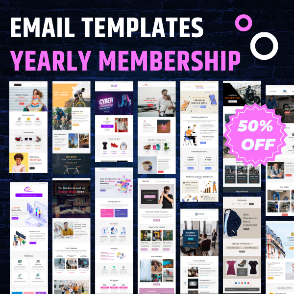 Email Templates Yearly Membership